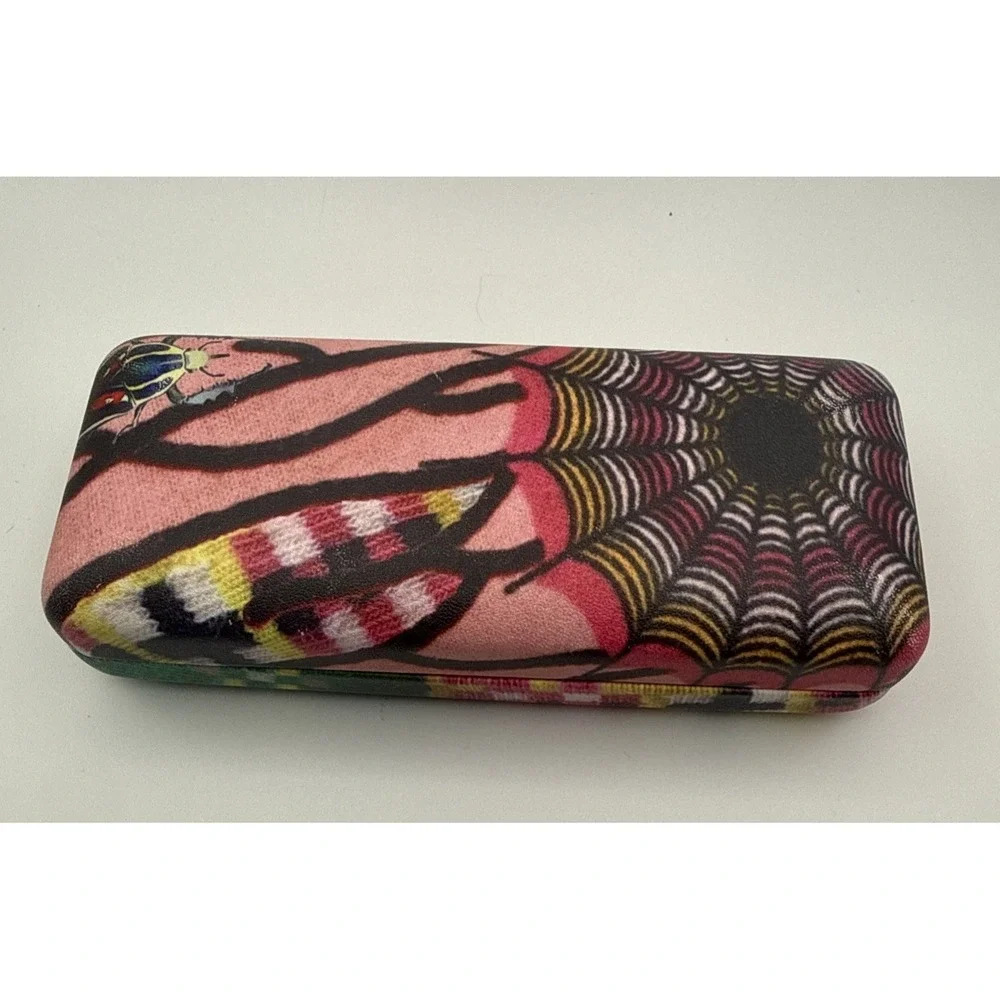 LA Eyeworks Eyeglass Sunglass Case Hard Clamshell Colorful Bug Insect Print